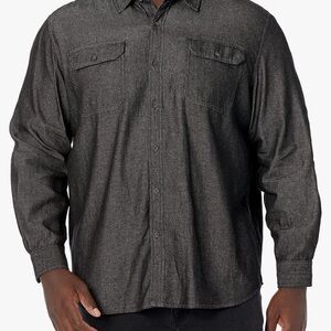 Men's  Wrangler Charcoal Button-Up Shirt